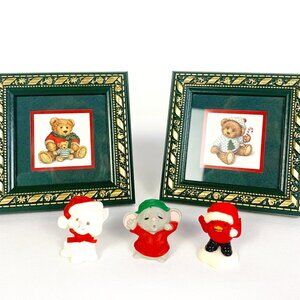 Christmas Bears by Kathy Seek - Set of Two